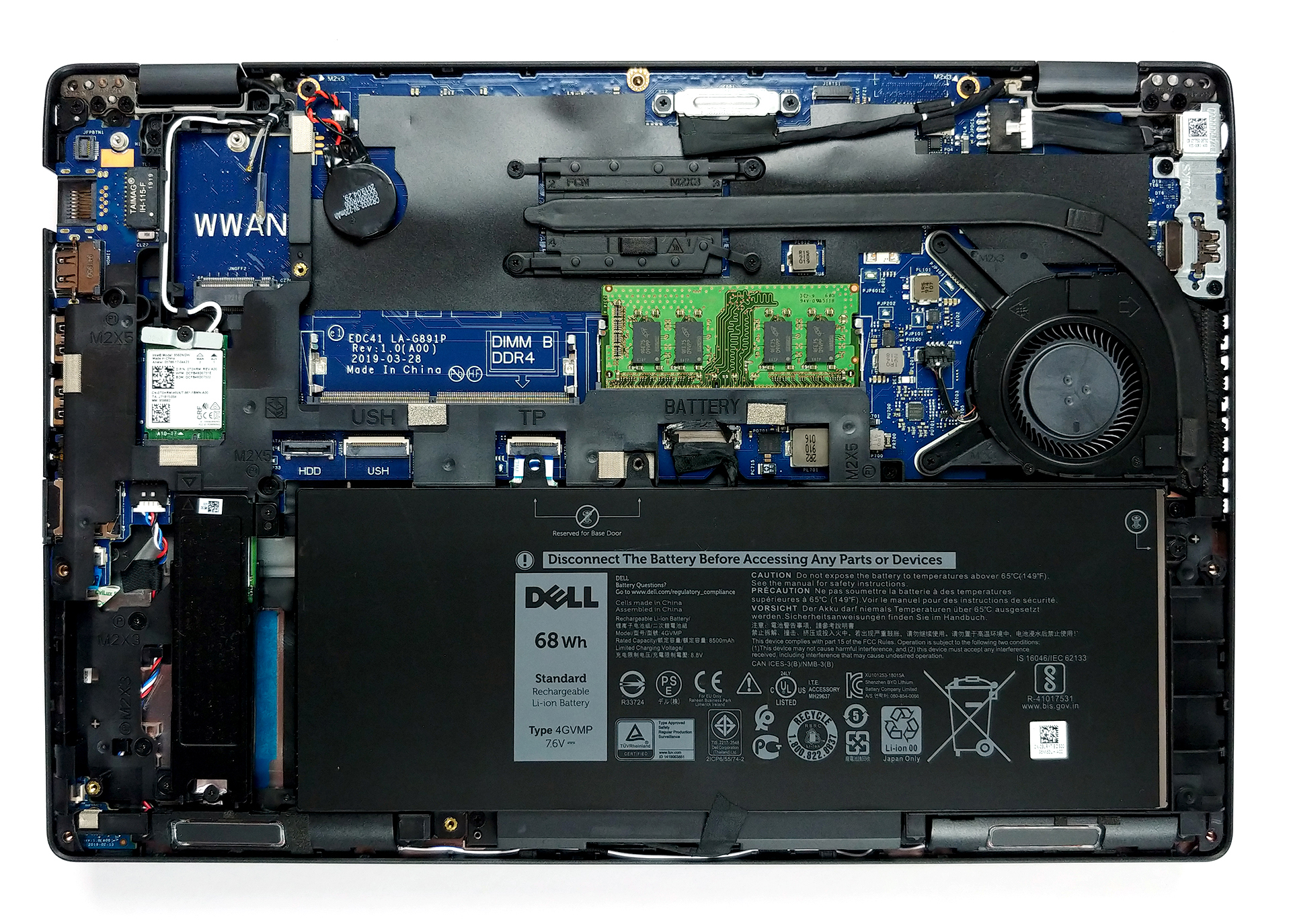 How to replace and fix DELL Latitude E5400 E5401 E5402 E5405 touch big carema port IR TS FHD 40pin LED DC02C00JW00 0JHDVT LCD Cable (Dell Latitude 5400)